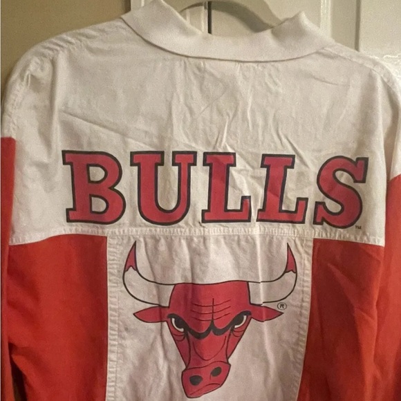 Vtg 90s College Concepts CHICAGO BULLS Long Sleeve Shirt Cotton Pullover Adult M - Picture 3 of 7